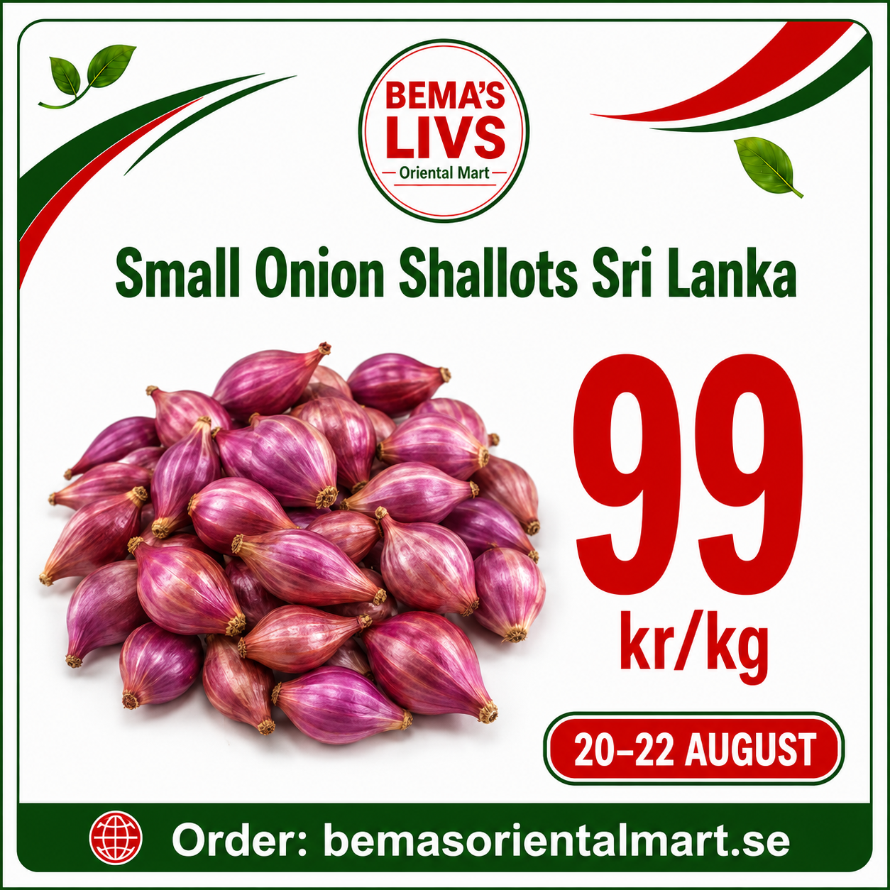 Small onion shallot 1kg