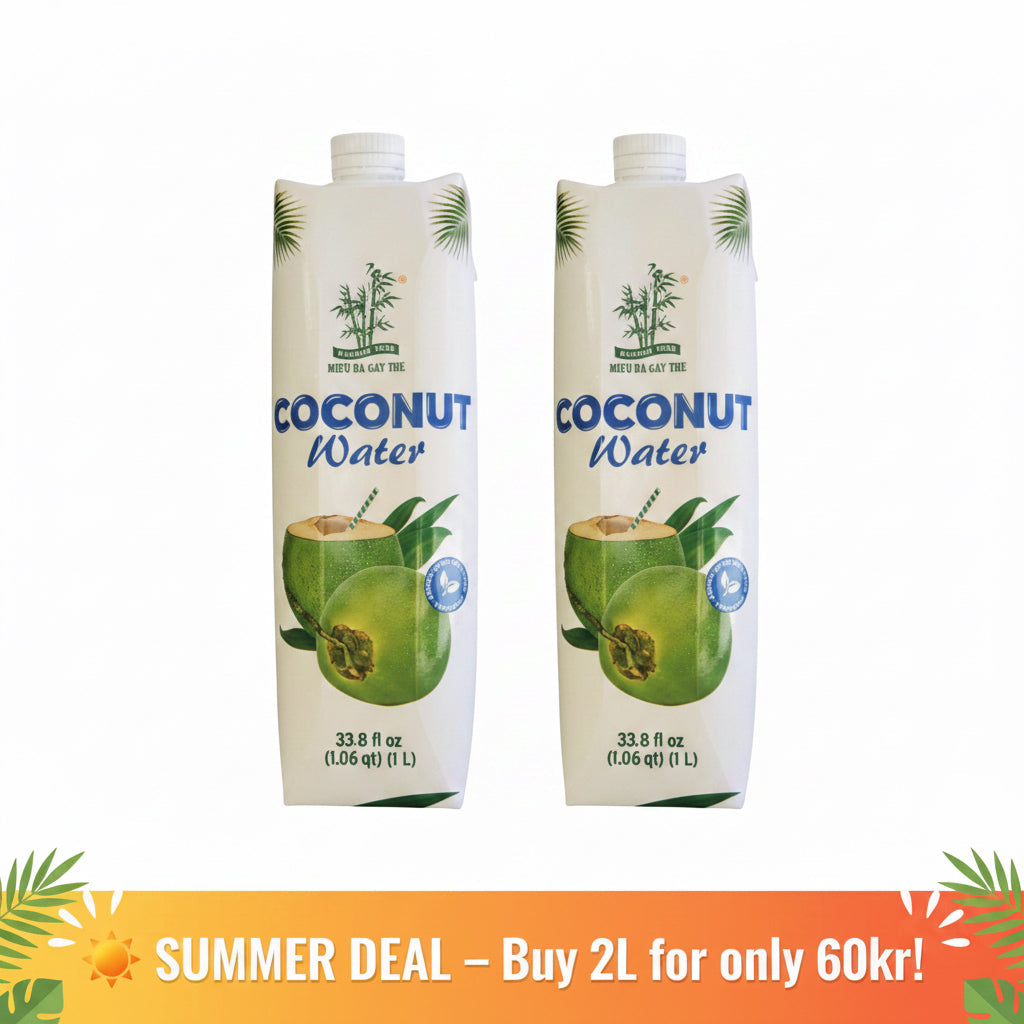 Book Bamboo tree coconut water 1L 2pcs for only 60kr