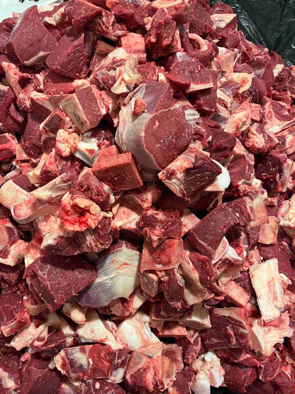 Halal beef with bones/ nöt kött med ben 10kg