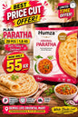 Frozen plain family pack paratha