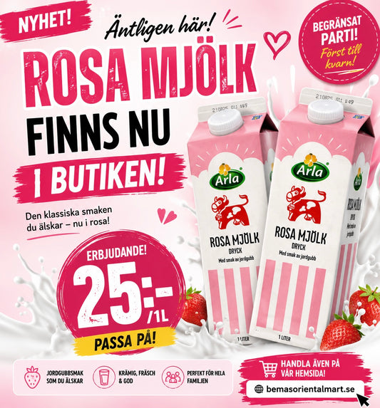 Rosa mjölk 1L