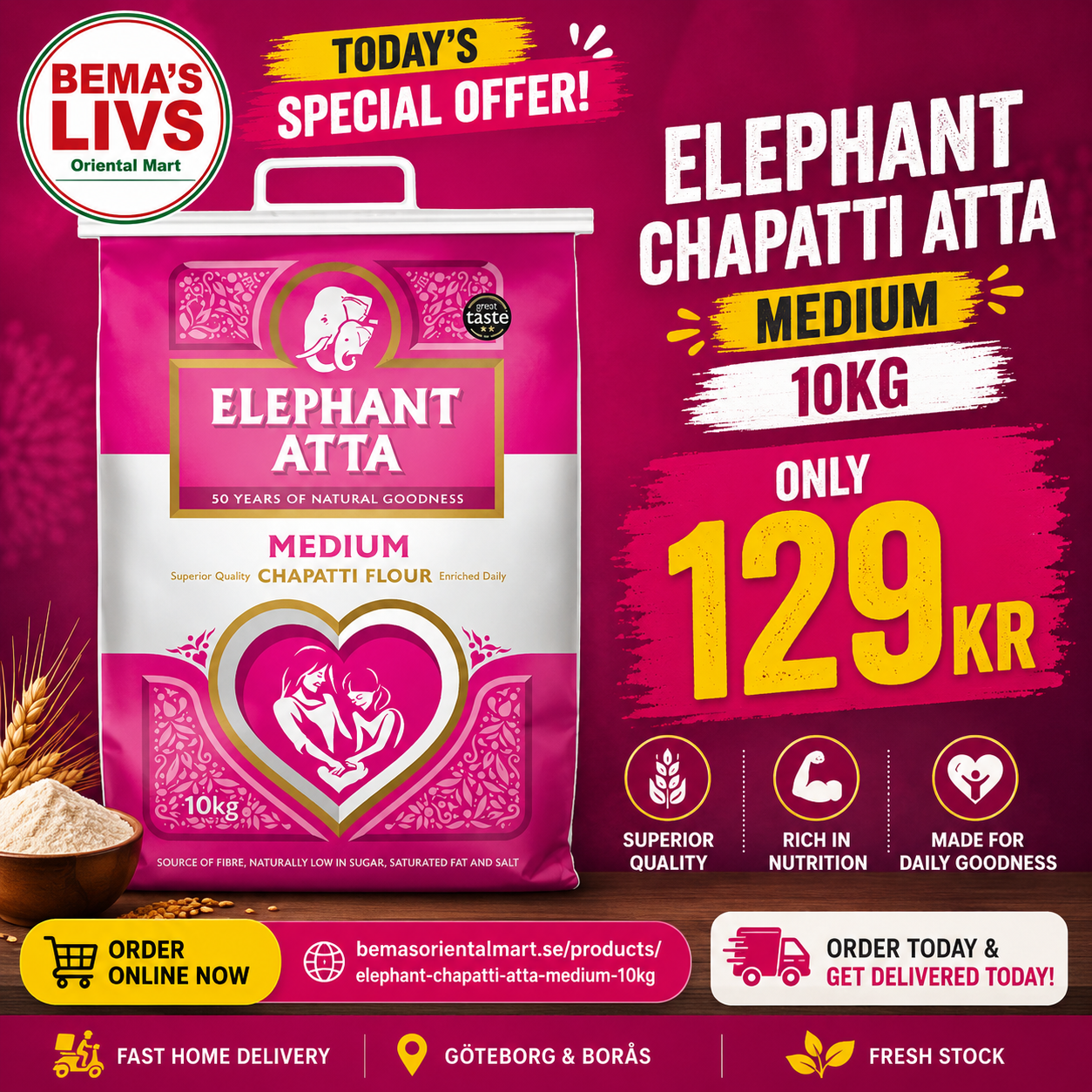 Elephant chapatti atta 10kg