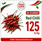 Red chilli spicy fine Ghana 1kg