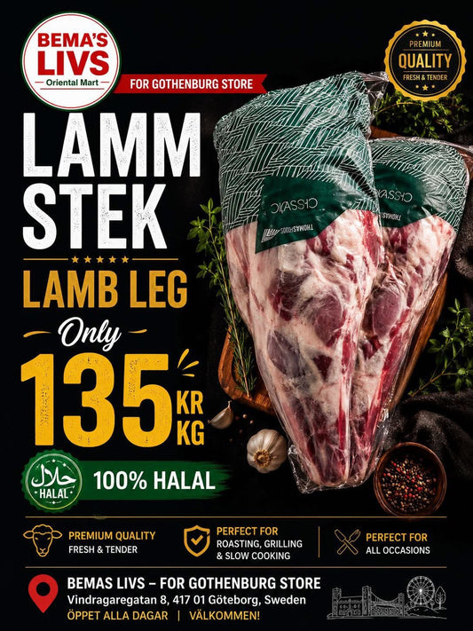 Lamb leg / lamm stek 2.5kg +++