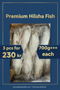 Hilsha 700g 3 pcs package