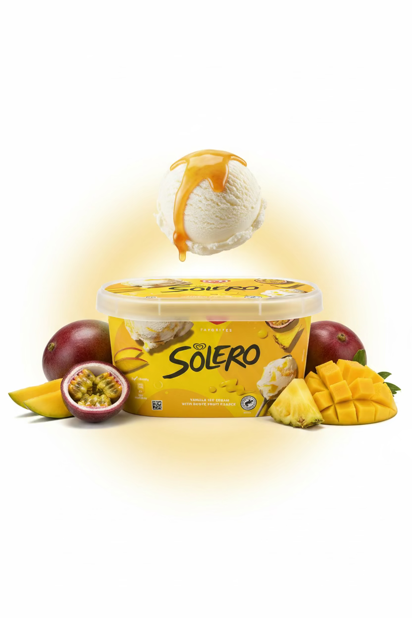 Solero vanilla with exotic fruit sauce 815ml