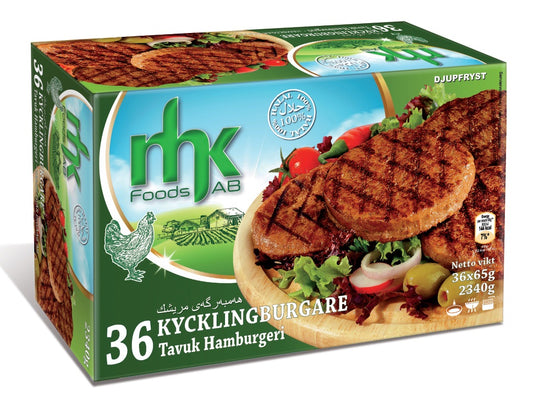 Kycklingburgare 2,340kg Fryst