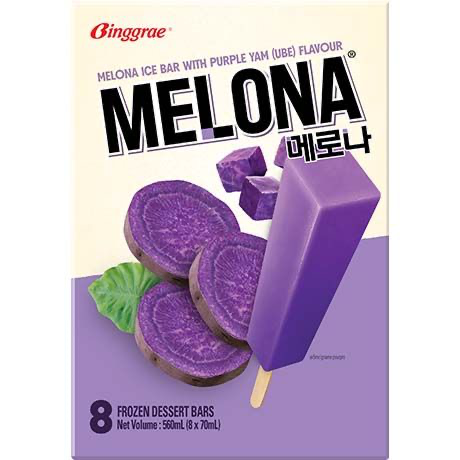 BINGGRAE  Melona Ice Bar Purple Yam Ube