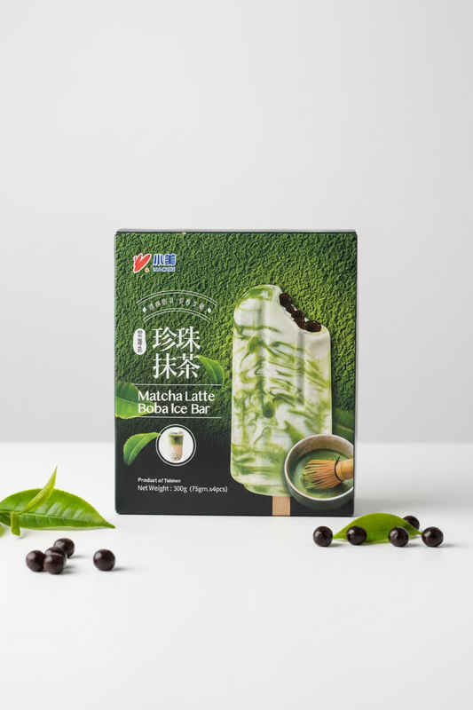 Ice bar boba matcha latte 4 pcs