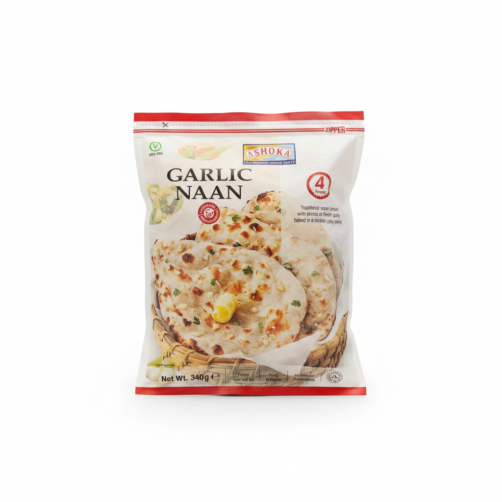 Garlic Naan 4 pcs